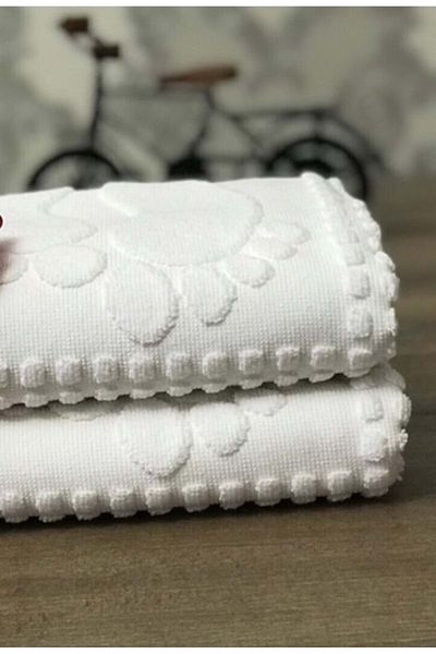 Özdilek Winter Towel Footprint Mat (50x70)-white