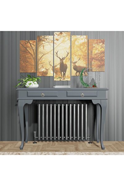 ROYS AHŞAP 100 Cm Antrasit Gri Çekmeceli Petek Üstü Yüksek Dresuar