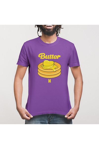 Built By Crazy Μπλουζάκι Unisex Bts Smooth Like Butter Pancake