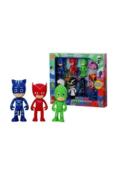 SUDEN Kutulu Pj Masks Catboy Owlette Gekko 6'lı Oyun Seti