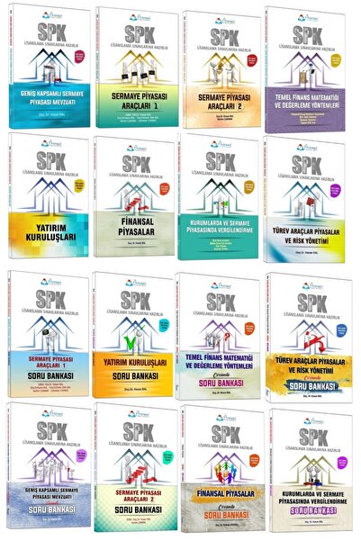 Finansed Yayınları Finansed SPK Türev Araçlar Lisansı Konu + Soru Bankası 16 lı Set Finansed Yayınları