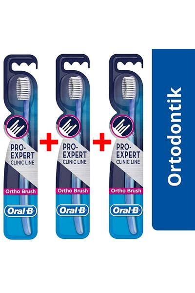 Oral-B Ortho Brush Orthodontic Toothbrush 35 Soft X 3 Pieces