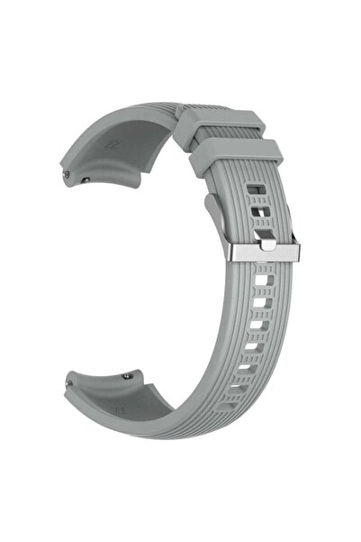 Samsung Galaxy Watch 42mm 20mm Krd-18 Uyumlu Silikon Kordon No7 Gri