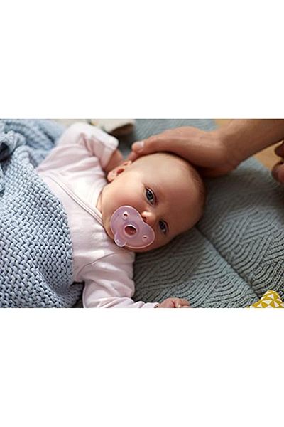 Philips Avent Scf099/22 Soothie 0-6 Months Double Pack Pink Light Pink Pacifier