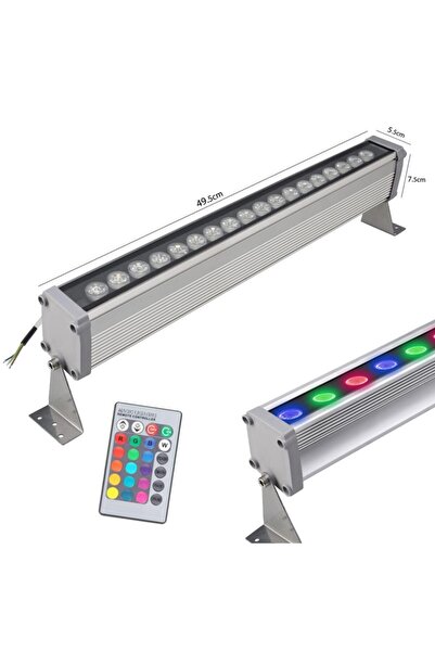 LEDX Wallwasher Aydınlatma Duvar Boyama Ledi Rgb 50cm