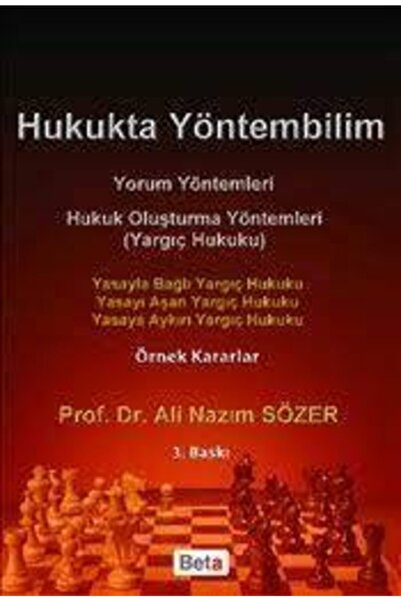 Beta Yayınevi Hukukta Yöntembilim Yorum Yöntemleri