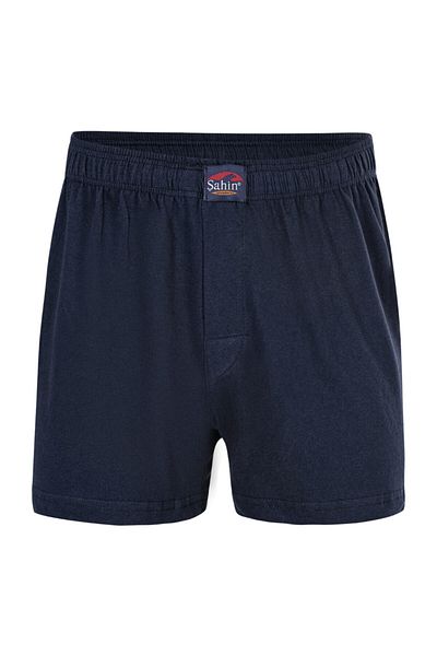 Şahin Men's Patterned-flat Buttoned Combed Cotton Boxers Shn70050