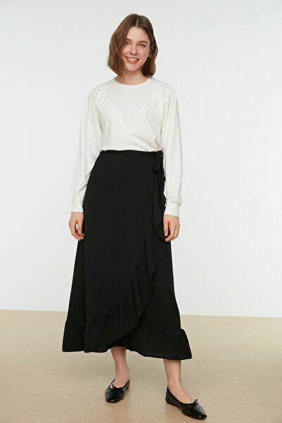 Trendyol Modest Skirt - Schwarz - Midi