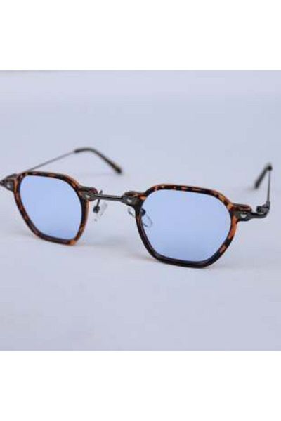 LOOKUP Unisex Sunglasses Leopard Blue Glass