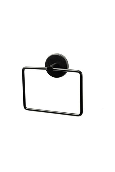 Sas Haus Set de accesorii pentru baie 4 bucăți negru, suport plat de duș inoxidabil pe viață Suport șampon negru TSH-02