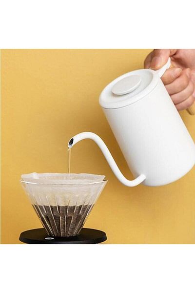 Timemore Fish Youth Pour Over Kettle, 700 Ml, White