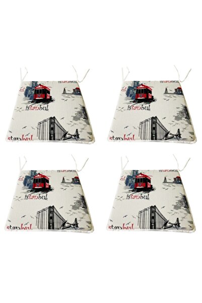 Vip Home Concept Pernă pentru scaun Eco 4 bucăți pernă de grădină cu șireturi...