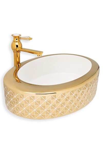 LENA Eva Banyo E-8126 Tezgah Üstü Porselen Lavabo