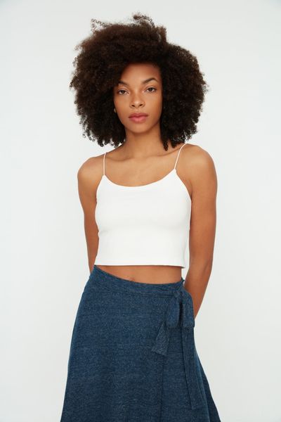 Buy Trendyol Ribbed Cropped Tank Top 2024 Online