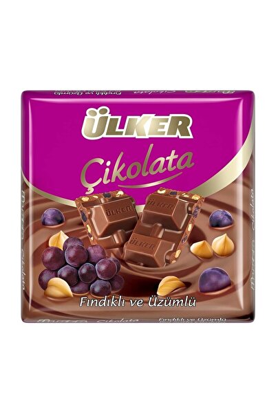 Ülker FINDIKLI ÜZÜMLÜ ÇİKOLATA KARE 65 GR