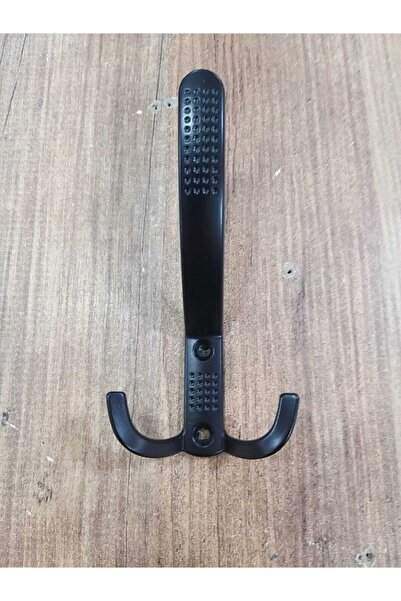 Metax 3 Adet Siyah Noktalı Portmanto Askı Dolap Askısı Vestiyer Mobilya Dolap Kapı Askı + Vidaları