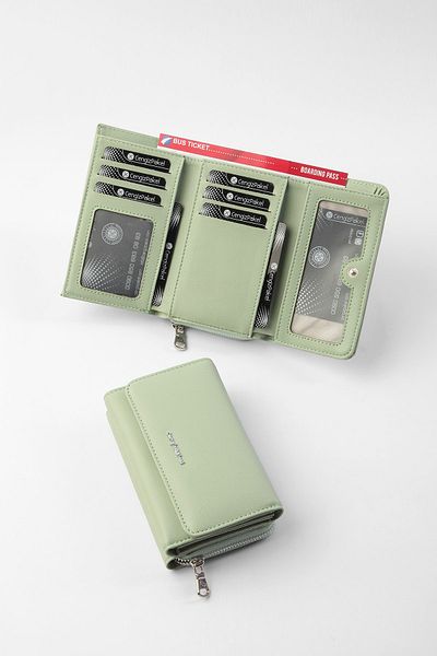 CENGİZ PAKEL Women's Wallet Small Size Light Green