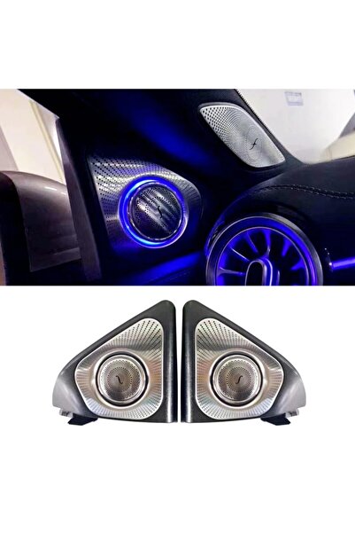 Bimbo Mercedes W177 2019-2021 Işıklı Burmester Köşe Hoparlör Kapağı Seti 64 Renk