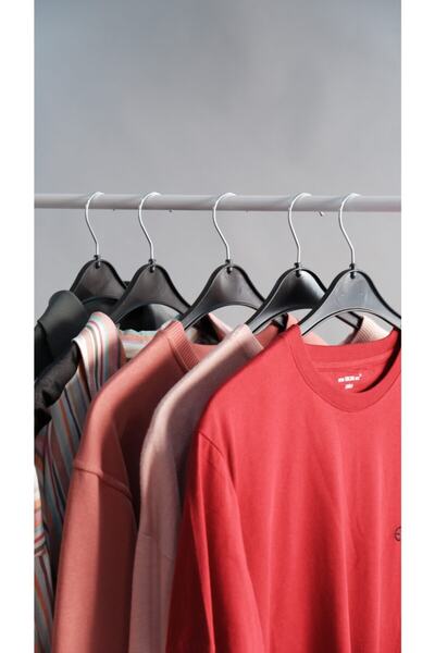 Acar Raf 10'lu Plastik Elbise Askısı Geniş