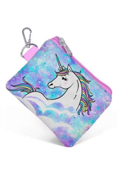 Yaygan Çanta Coral High Koža n Blue Light Pink Unicornl Sa deznom Coin Torba ...
