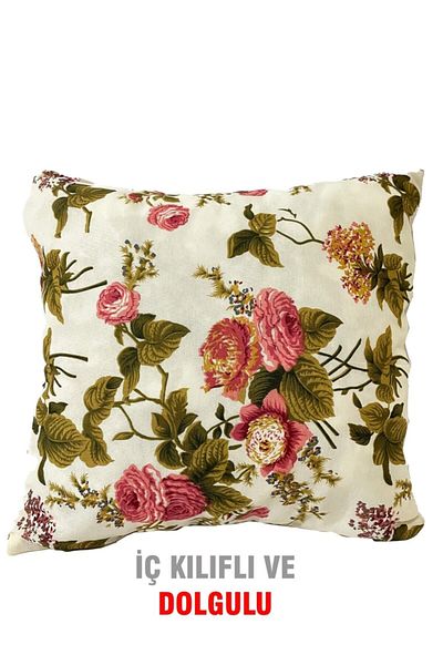 Vip Home Concept Market Ürünleri Perna Vip - Captusita si cu fermoar, 2 bucati-43x43 Cm (Trandafir Ingles)
