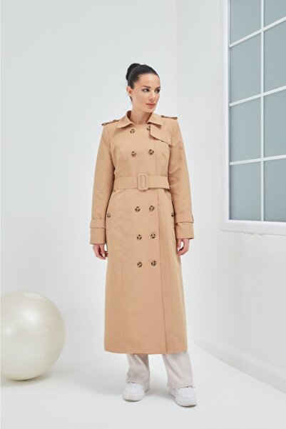 Wazze Kemeri Dikiş Detaylı Trençkot