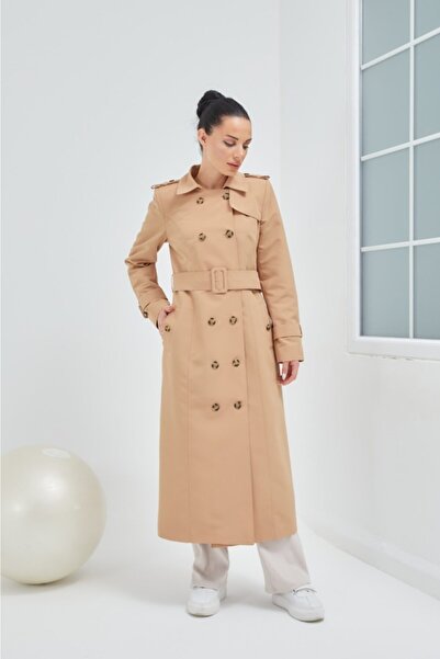 Wazze Kemeri Dikiş Detaylı Trençkot