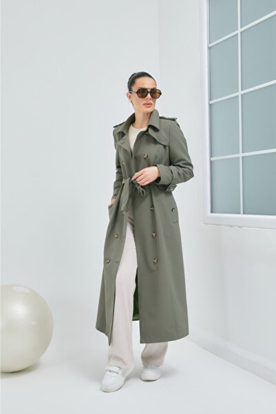 Wazze Kemeri Dikiş Detaylı Trençkot