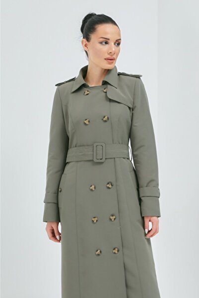 Wazze Kemeri Dikiş Detaylı Trençkot