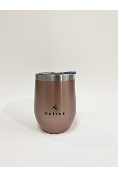 Kairos Coffee Termos Kupa 0.33lt Paslanmaz Çelik Şeffaf Kapak
