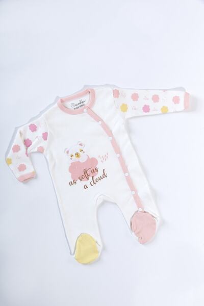 Cocoshca Teddy Bear Printed Baby Rompers