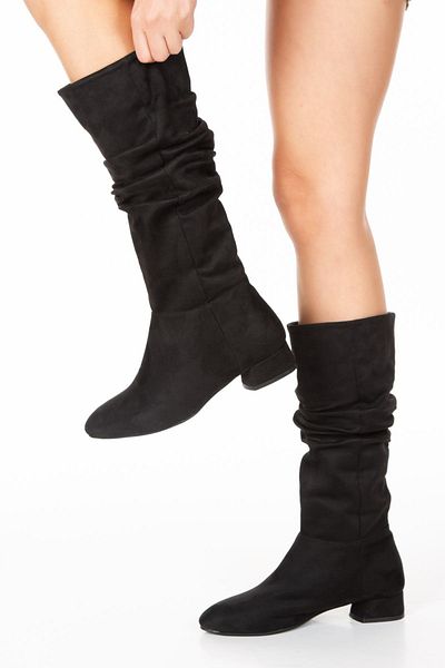 derithy Μπότες Rasoned Black Suede Byc0251