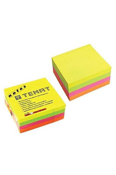 Temat 75x75 mm Cub Note Hârtie Highlighter Culoare