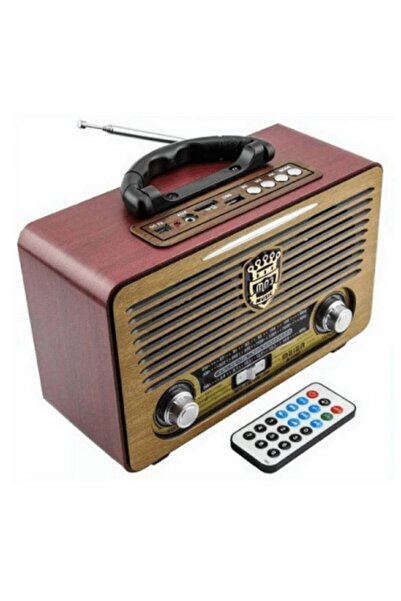 SIGHTZER Eskitme Nostalji Tasarımlı Bluetoothlu Nostalji Radyo 115bt Mp3 Çala...
