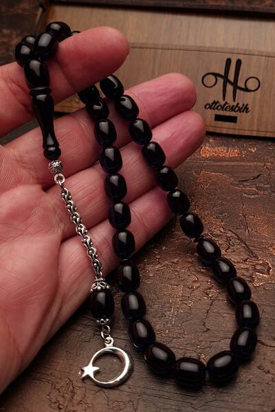 OTTOTESBİH Capsulă cu ciucuri argintie pentru bărbați, 8x12 mm, croială mărgele de rugina focului