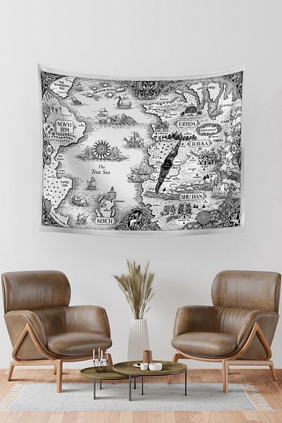Vagonik Covor Tapet Harta Grishaverse Shadow And Bone 70x90 Cm