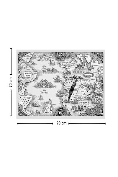 Vagonik Covor Tapet Harta Grishaverse Shadow And Bone 70x90 Cm