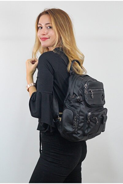 Nas Bag Kadın Siyah Sırt Çantası