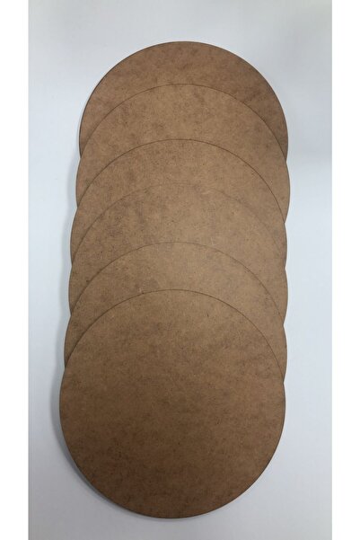 İzmit Hobi Dünyası 3 Mm Ham Mdf 25 Cm Yuvarlak Supla ( 6 'lı )