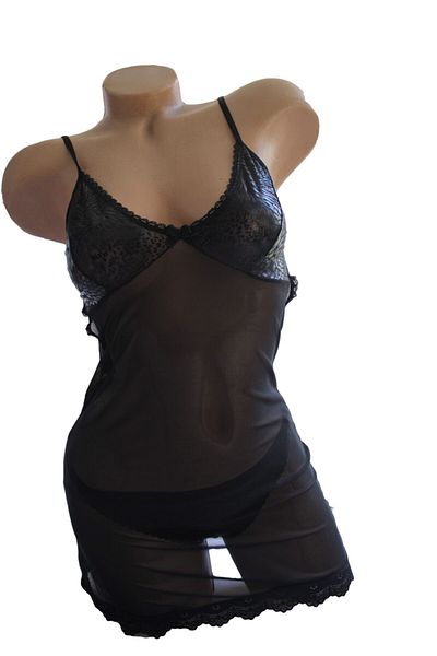 Öts Women's Leatherdetailed Фантастический Комплект Лingerie