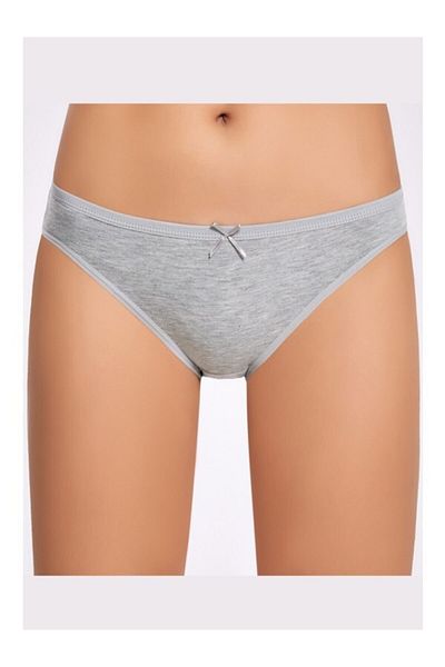 İLKE İÇ GİYİM Gray Bow Women's Bikini - 271 12-Piece S-M