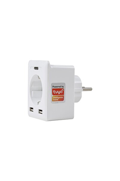Genel Markalar Swapp Sl-04 10a Akım Korumalı Akıllı Priz 2 Usb 2.4 Ghz Wifi T...