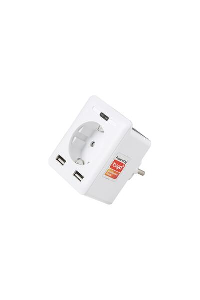 S-LINK Swapp Sl-04 10a Akım Korumalı Akıllı Priz 2 Usb 2.4 Ghz Wifi Tuya Destekli