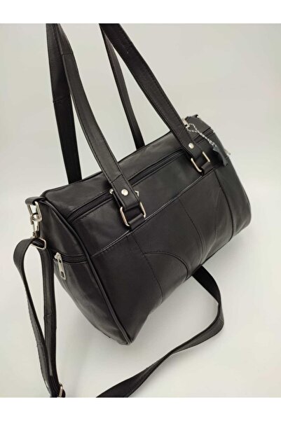 Erzeno Γνήσιο πολυτελές δέρμα μαύρο γυναικείο τσαντάκι ώμου και αγγελιοφόρου