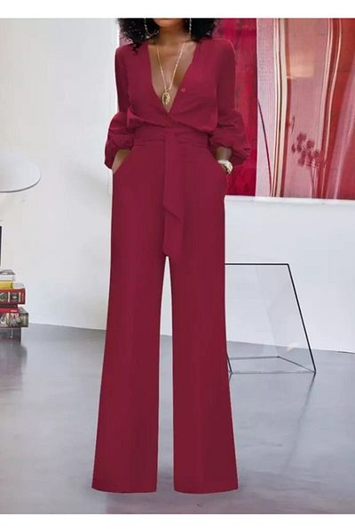 AVC V-Neck Jumpsuit