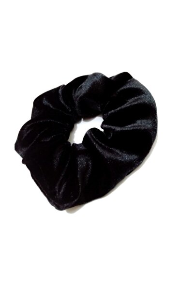 Star Βελούδινη ελαστική μαύρη αγκράφα 4 τεμαχίων