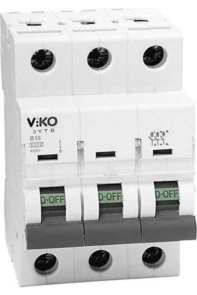 Viko Meridian فيكو 3vtb-3b16 3x16a B K أوتوماتيك 3ka