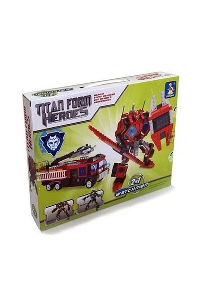 Mia Bircan Toy Ausini 25711-0131 - 429 Pieces Robot Fire Engine