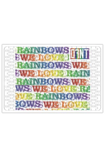 Baskı Dükkanı We Love Rainbows Puzzle 240 Piece Jigsaw Puzzle