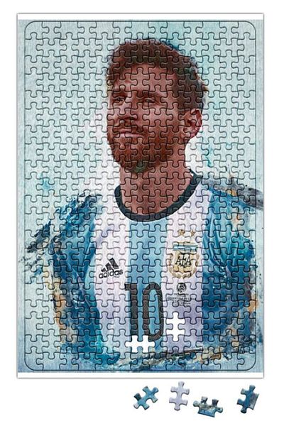Baskı Dükkanı Messi Argentina Puzzle 240 Piece Jigsaw
